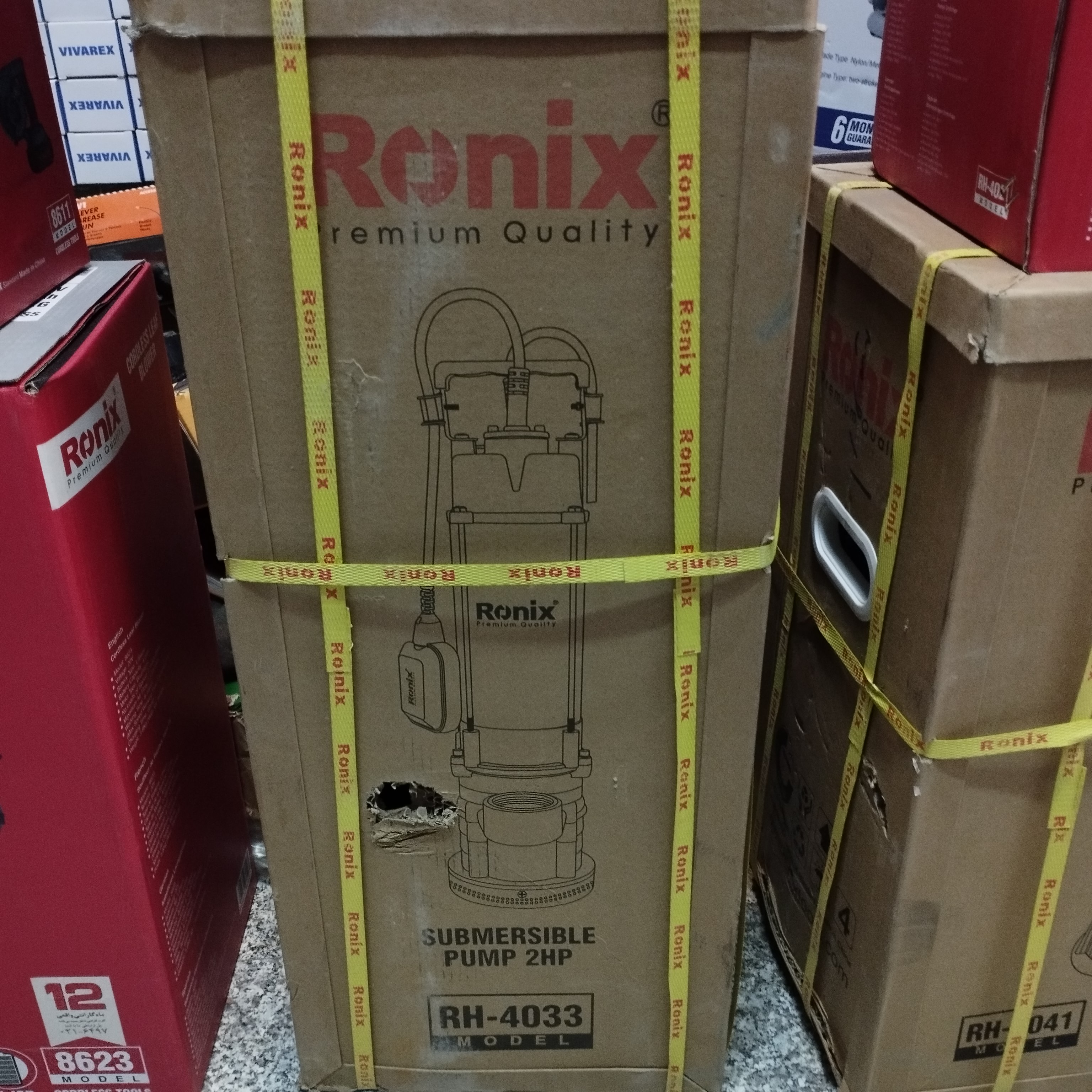 پمپ کف کش رونیکس مدل RH-4033 ظرفیت ۲ اسب بخار ۲ اینچ ۴۸ متری